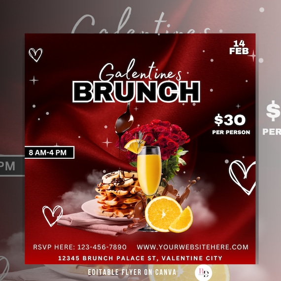 갤런타인 이벤트 플라이어 디자인 모음
(Galentine’s Event Flyer Design Collection)