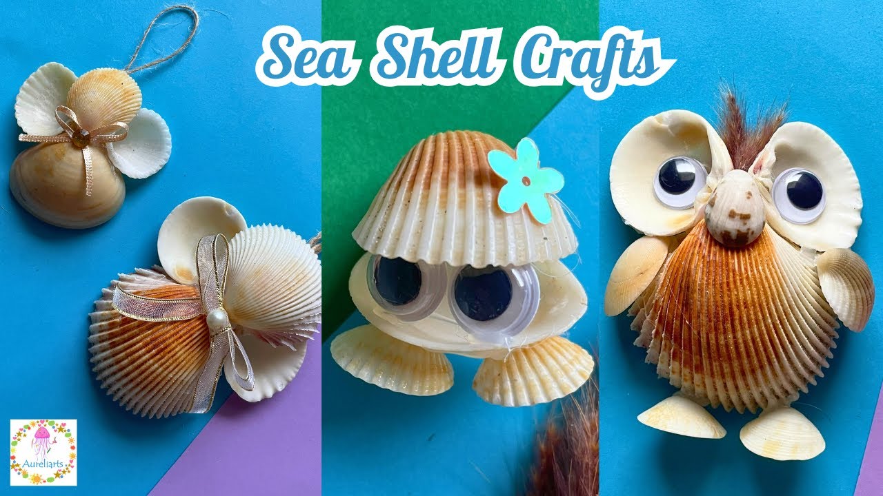 조개껍데기 활용 공예 아이디어
(Seashell Craft Ideas)