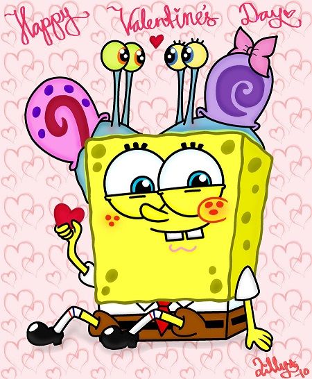 발렌타인 스폰지밥 배경화면 모음 (Valentine Spongebob Wallpaper)