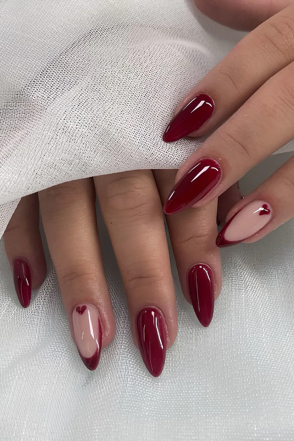 체리색 네일 영감 (Cherry Color Nails Inspo)