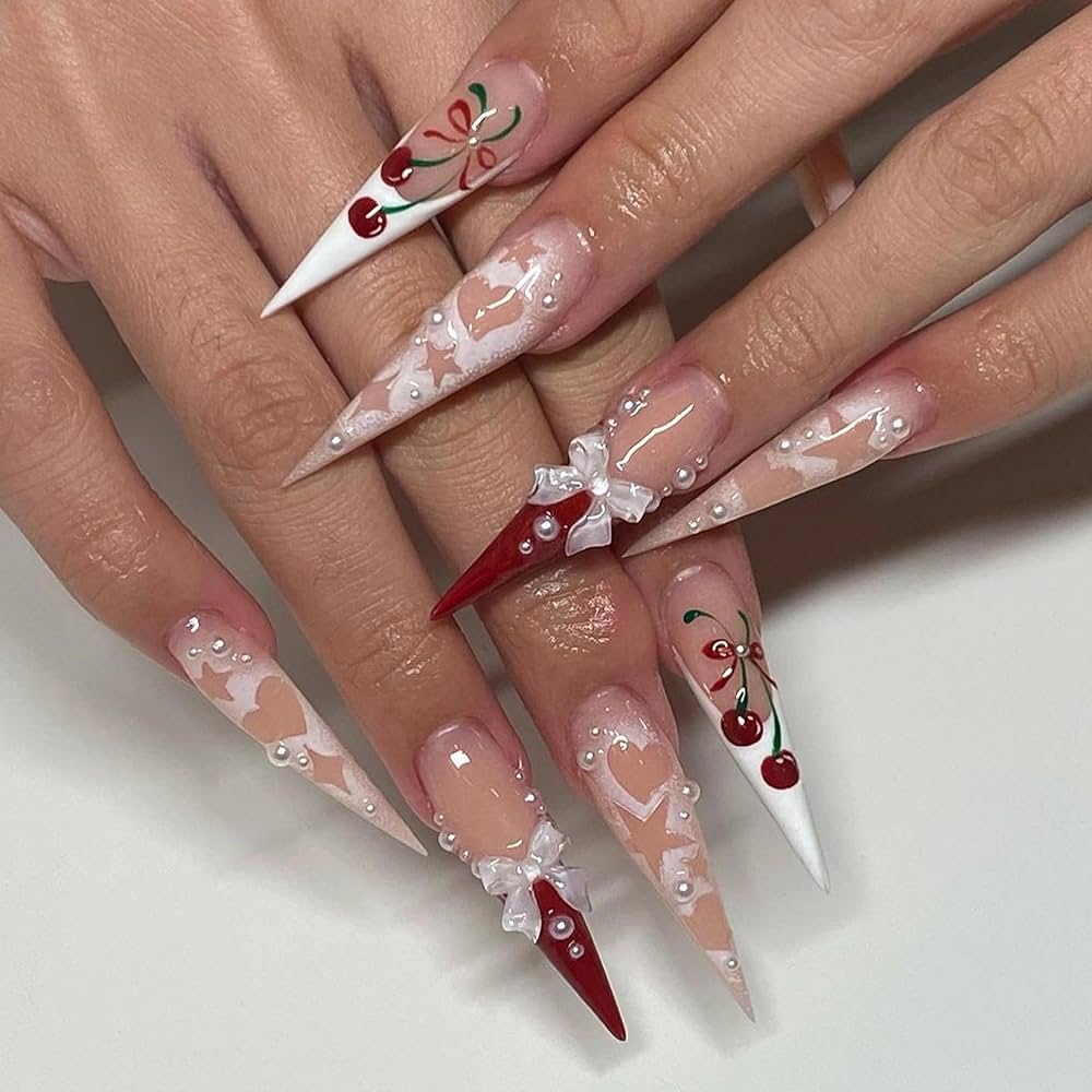 발렌타인 네일 스틸레토 디자인 모음
(Valentine’s Nails Stiletto Design Collection)