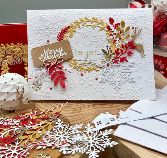 크리스마스 카드 만들기 아이디어
(Keuriseumaseu kadeu mandeulgi aideo)
*Translation: Christmas card craft ideas*