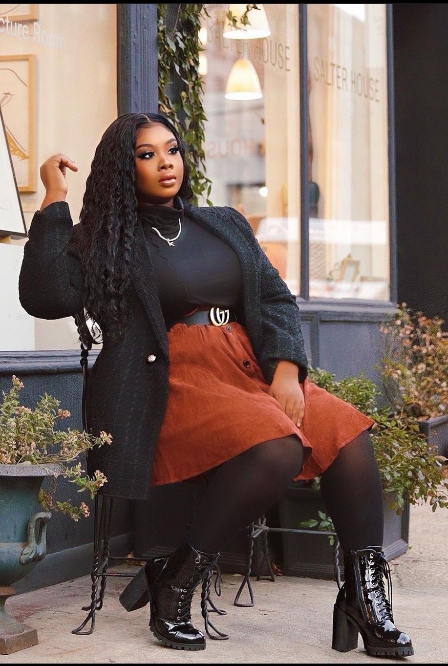 플러스 사이즈 겨울 패션 영감
(Plus size winter fashion inspo)