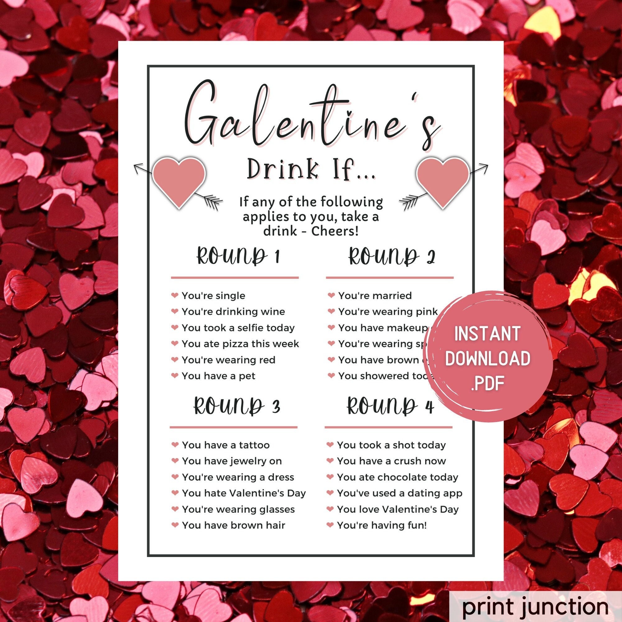 Galentines Party Games: 재밌는 여자들의 게임