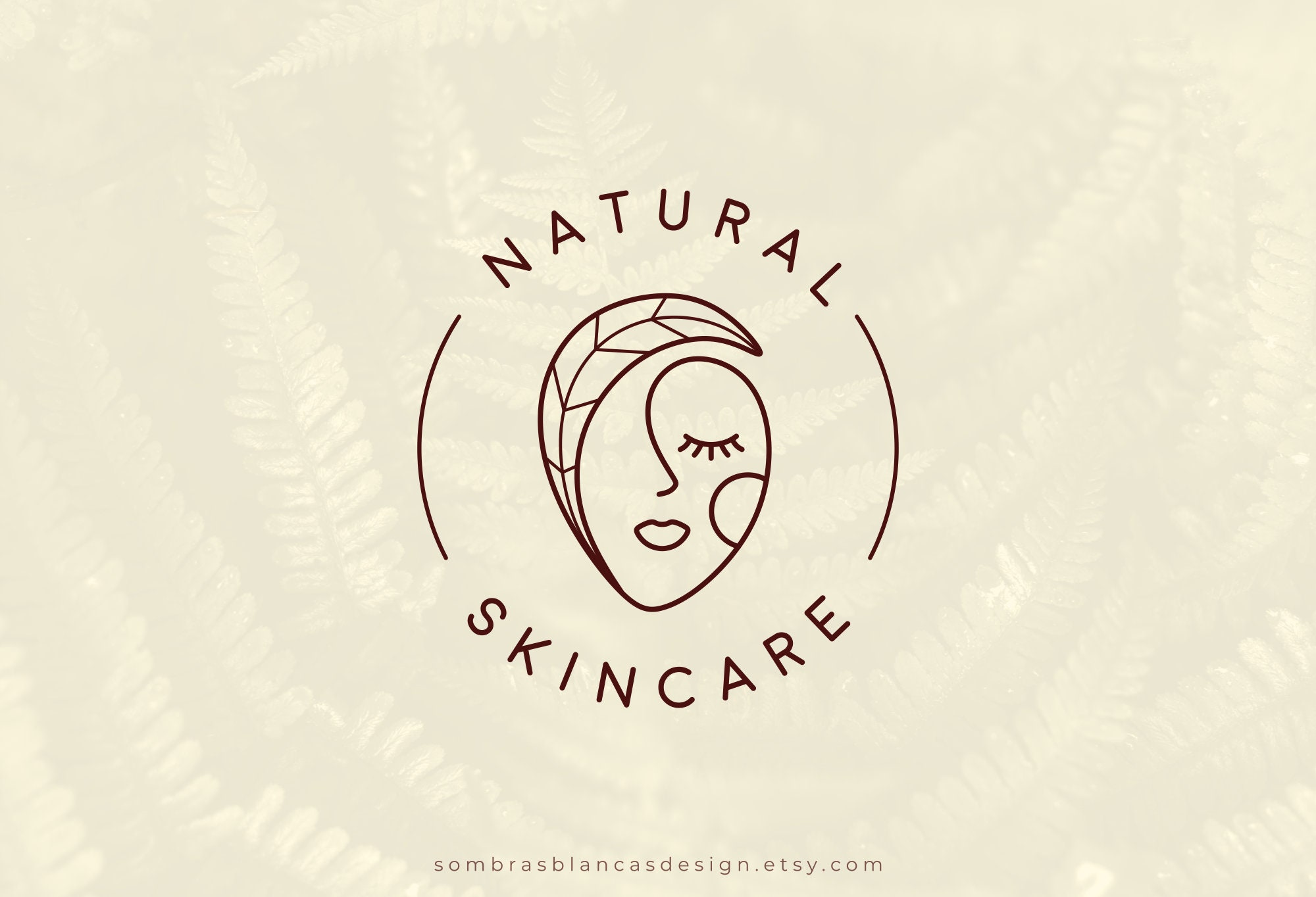 내추럴 스킨케어 로고 디자인 (Natural Skincare Logo Design)