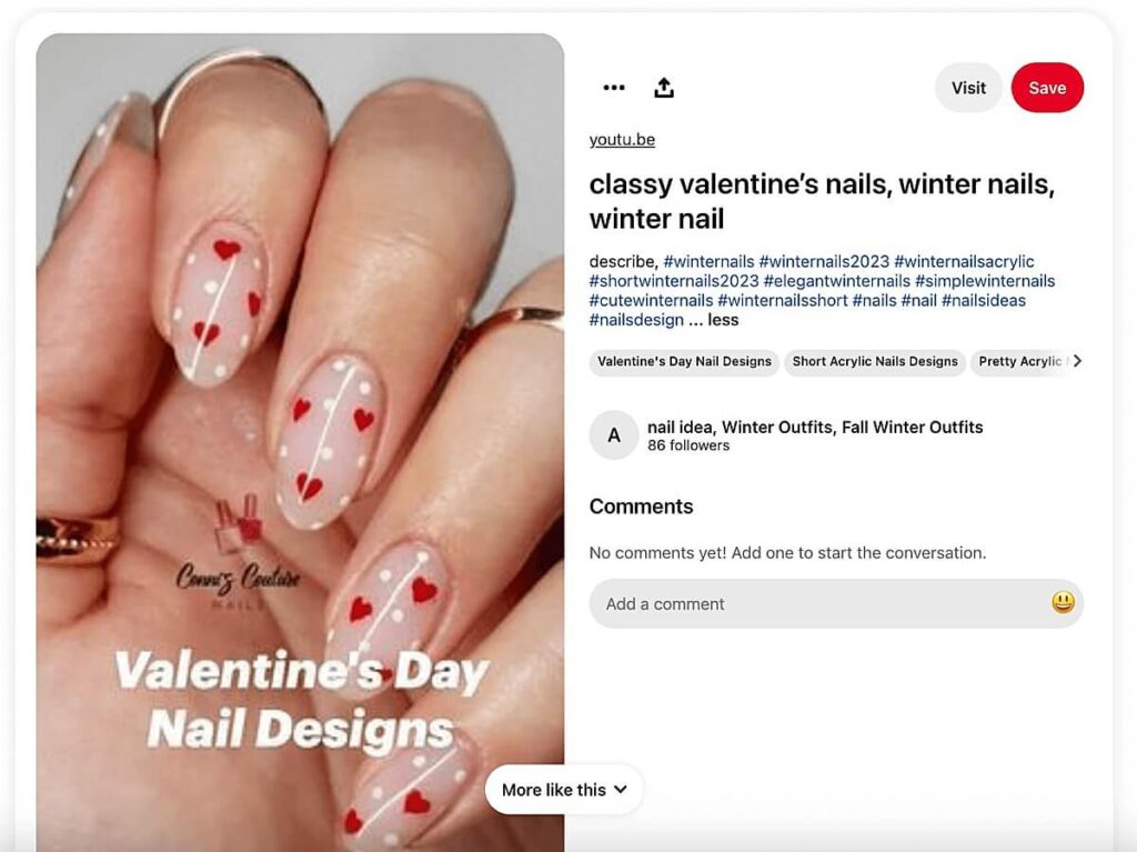 발렌타인 네일 해시태그 모음 (Valentines Nails Hashtags)
