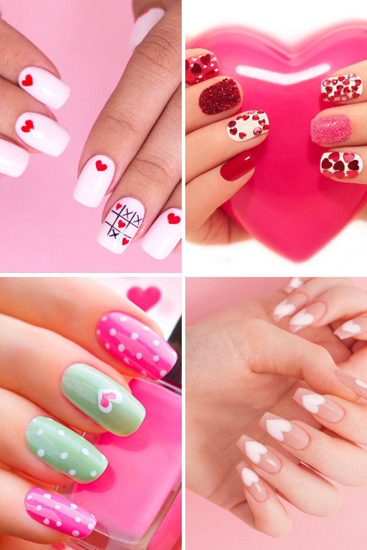 발렌타인 데이 네일 영감 모음
(Valentine’s Day Nail Inspiration Collection)