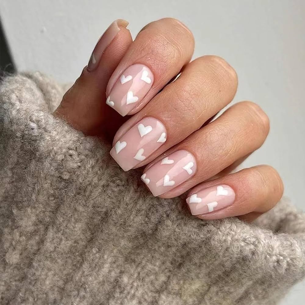 발렌타인데이 네일 짧고 쉽게 하는 법 (Valentine’s Day Nails Short Easy)
