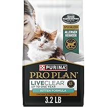 LiveClear 고양이 사료 알레르기 감소 효과