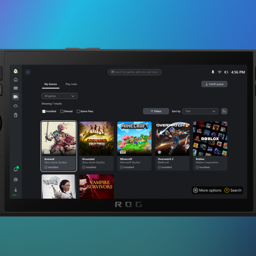 Microsoft는 vart.net 통합 앱을 사용하여 Xbox 앱을 테스트하여 Third Game Library의 집계를 테스트합니다.