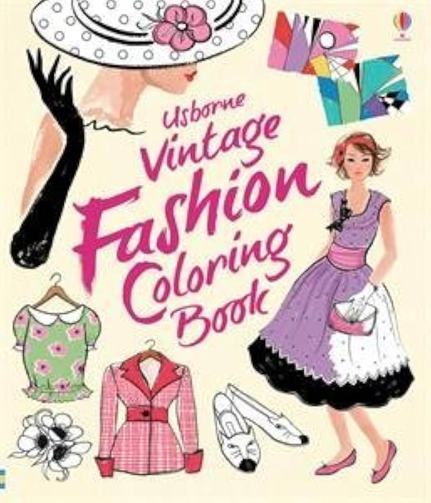 Usborne 빈티지 패션 색칠북
