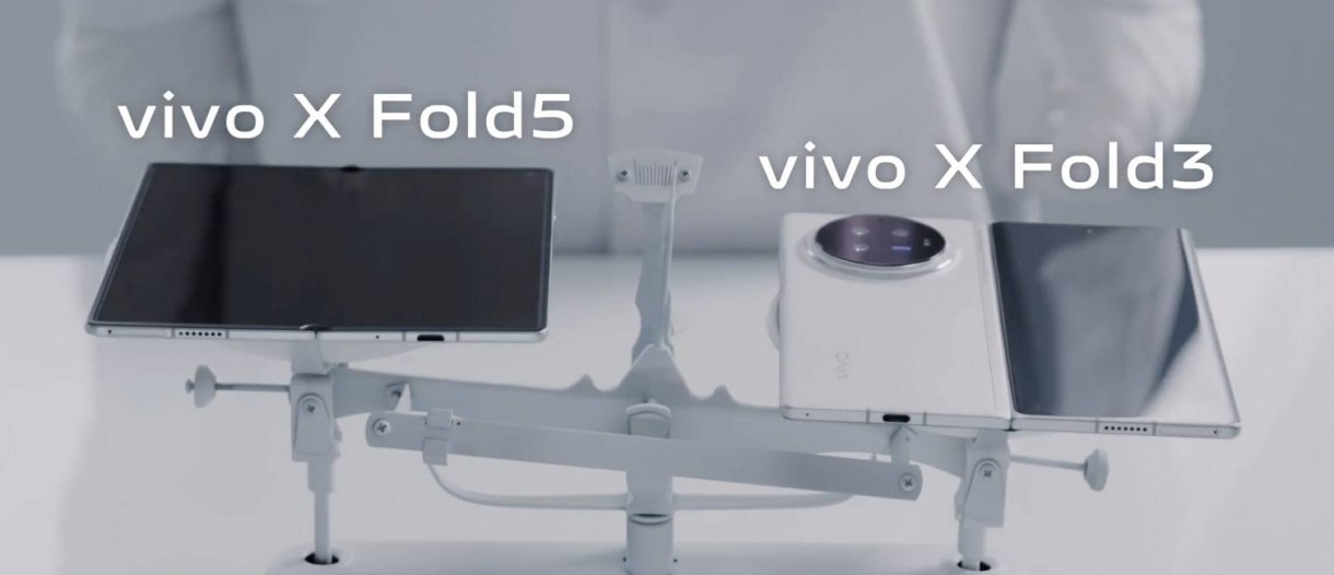 Vivo X Folse5는 티저 비디오에서 표시된대로 X Folsa3 219G보다 작습니다.