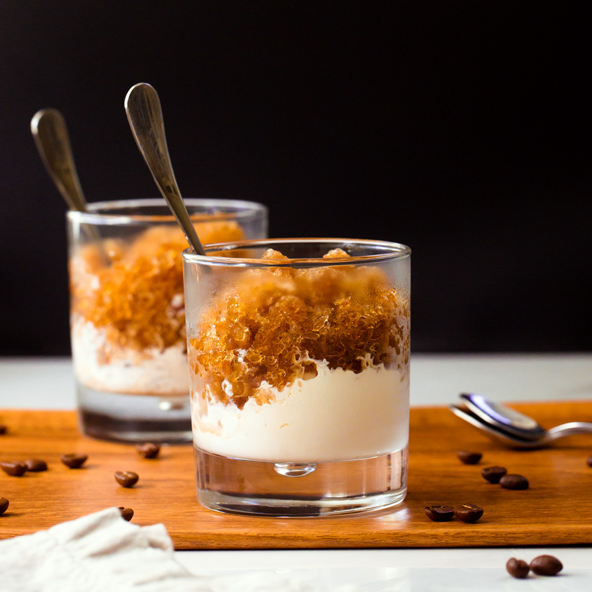 커피 granita- 단지 2 개의 재료, 클래식 이탈리아 레시피!