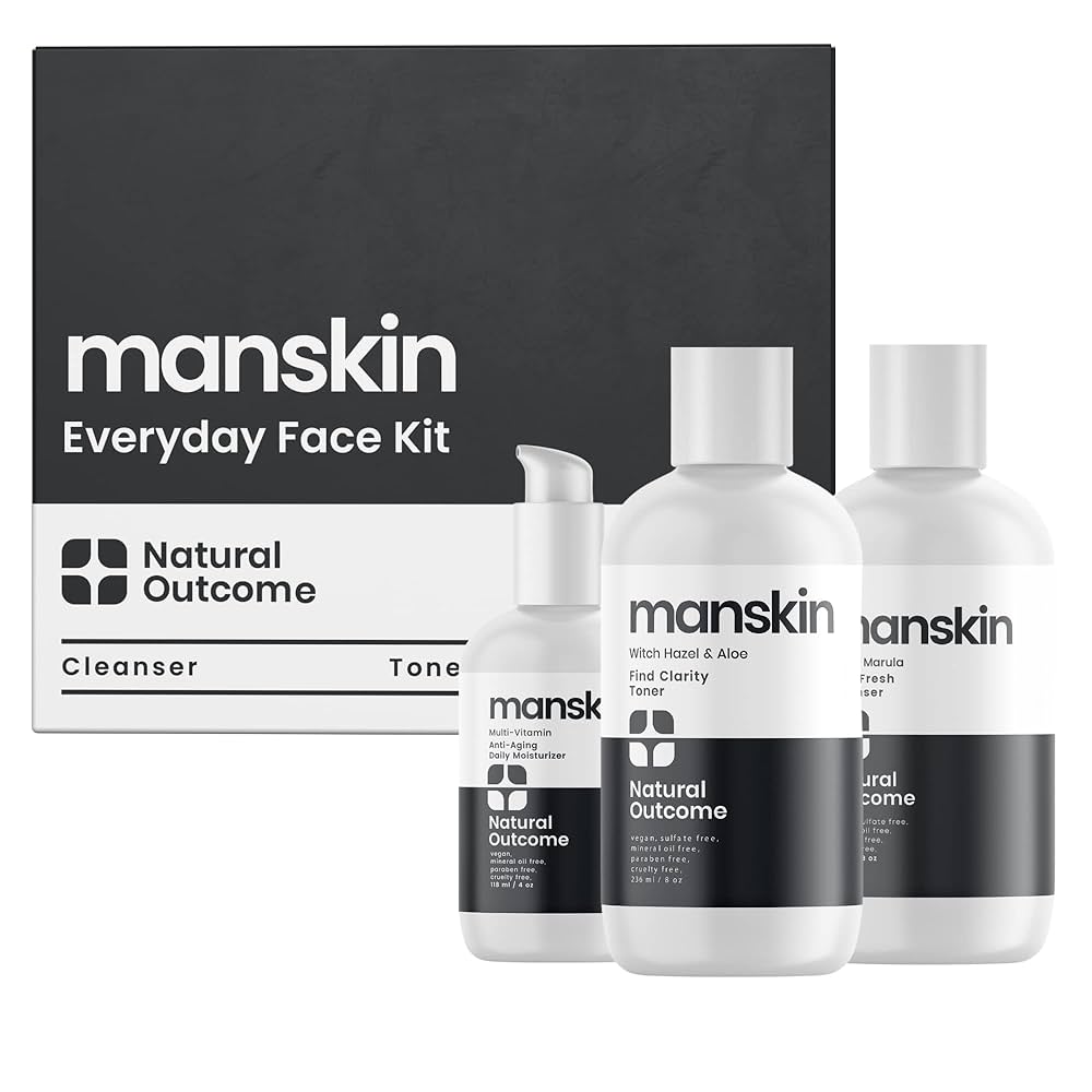 남자를 위한 천연 스킨케어 키트
(Natural skin care kit for men)
