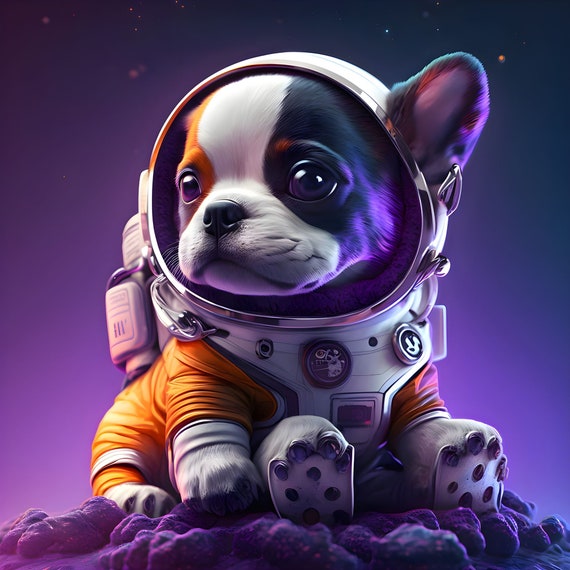 무중력 강아지: 귀여운 우주 비행사
(Dogs in 0 gravity: Cute Space Explorers)