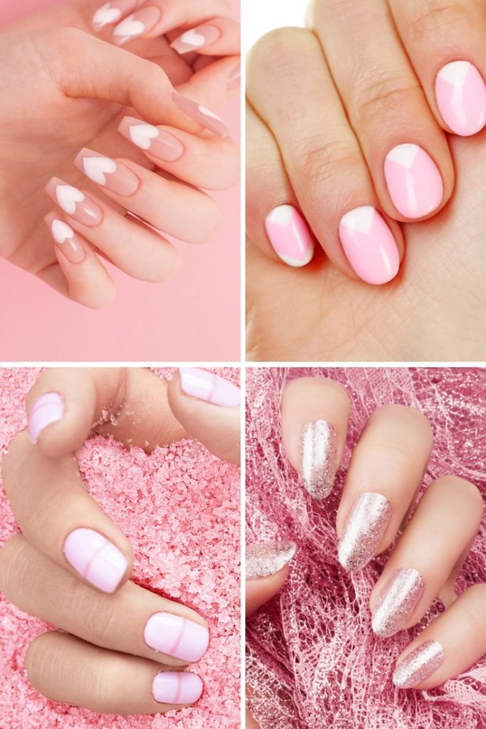 발렌타인 네일 은은하게 시크한 디자인
(Valentine’s nails subtle chic design)