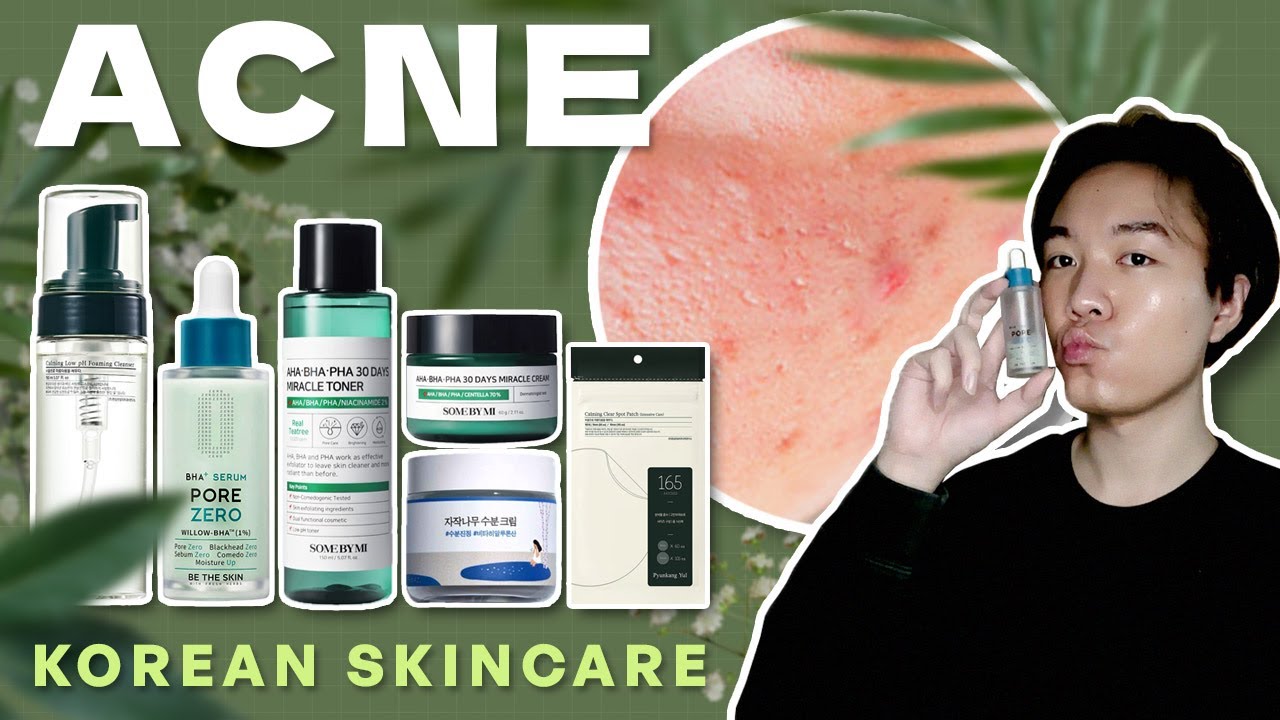 여드름 한국 스킨케어로 깨끗한 피부
(Clear Skin with Korean Skincare for Acne)