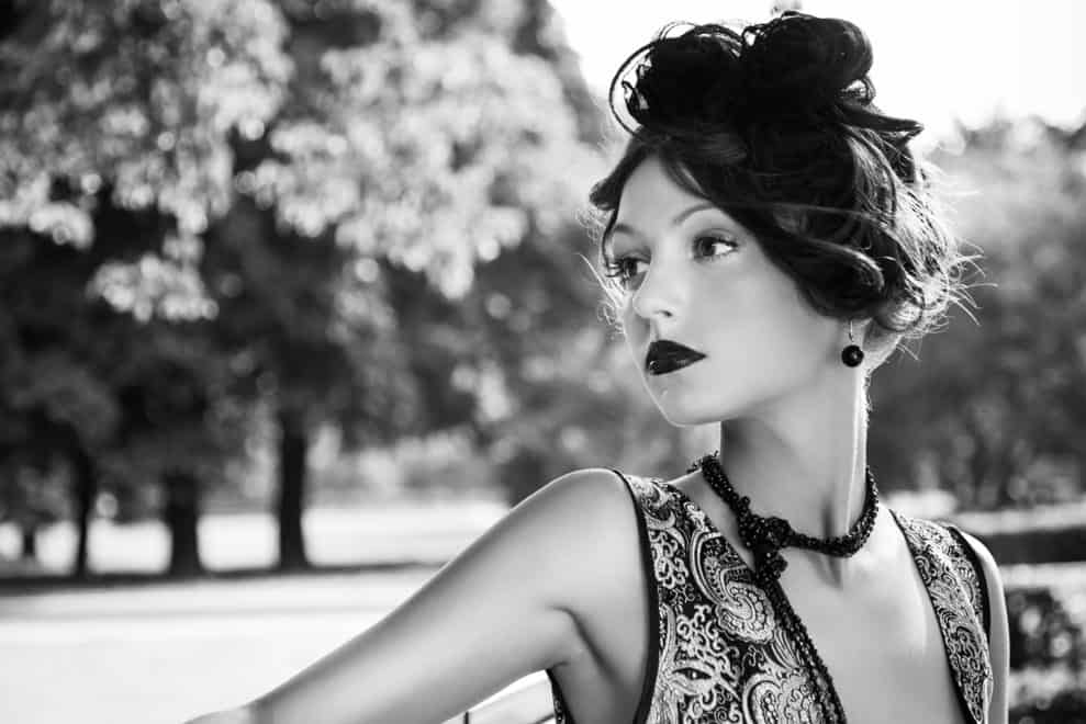 옛날 빈티지 패션 사진 촬영
(Old vintage fashion photography)