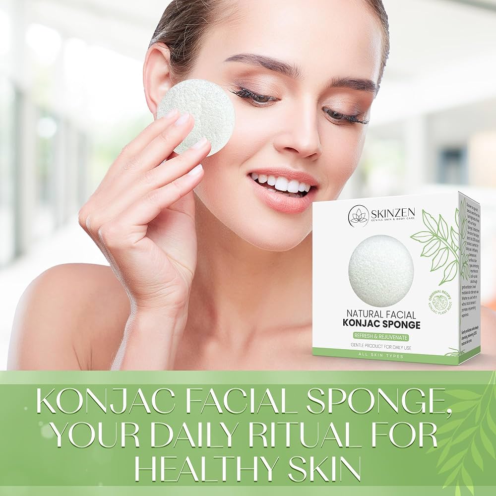 천연 스킨케어 곤약 스펀지 (Natural Skin Care Konjac Sponge)