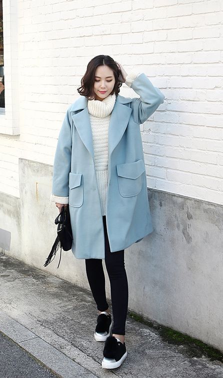 한국 패션 소녀 겨울 스타일 가이드
(Korean fashion girl winter style guide)