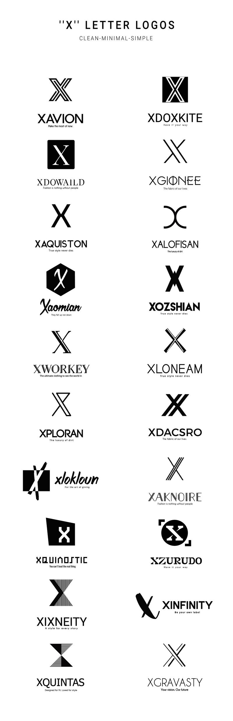 X 로고 패션 브랜드 옷 (Fashion brand with X logo clothes)