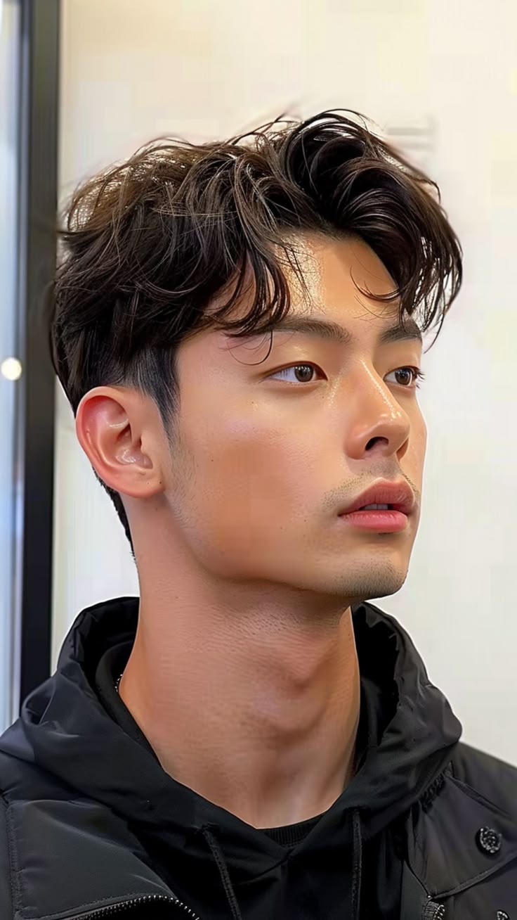 7 3 가르마 한국 헤어 스타일링