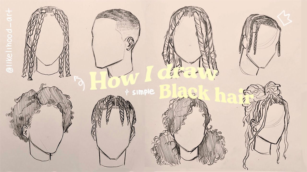 그리는 헤어스타일 완성 팁 (Hair styles to draw)