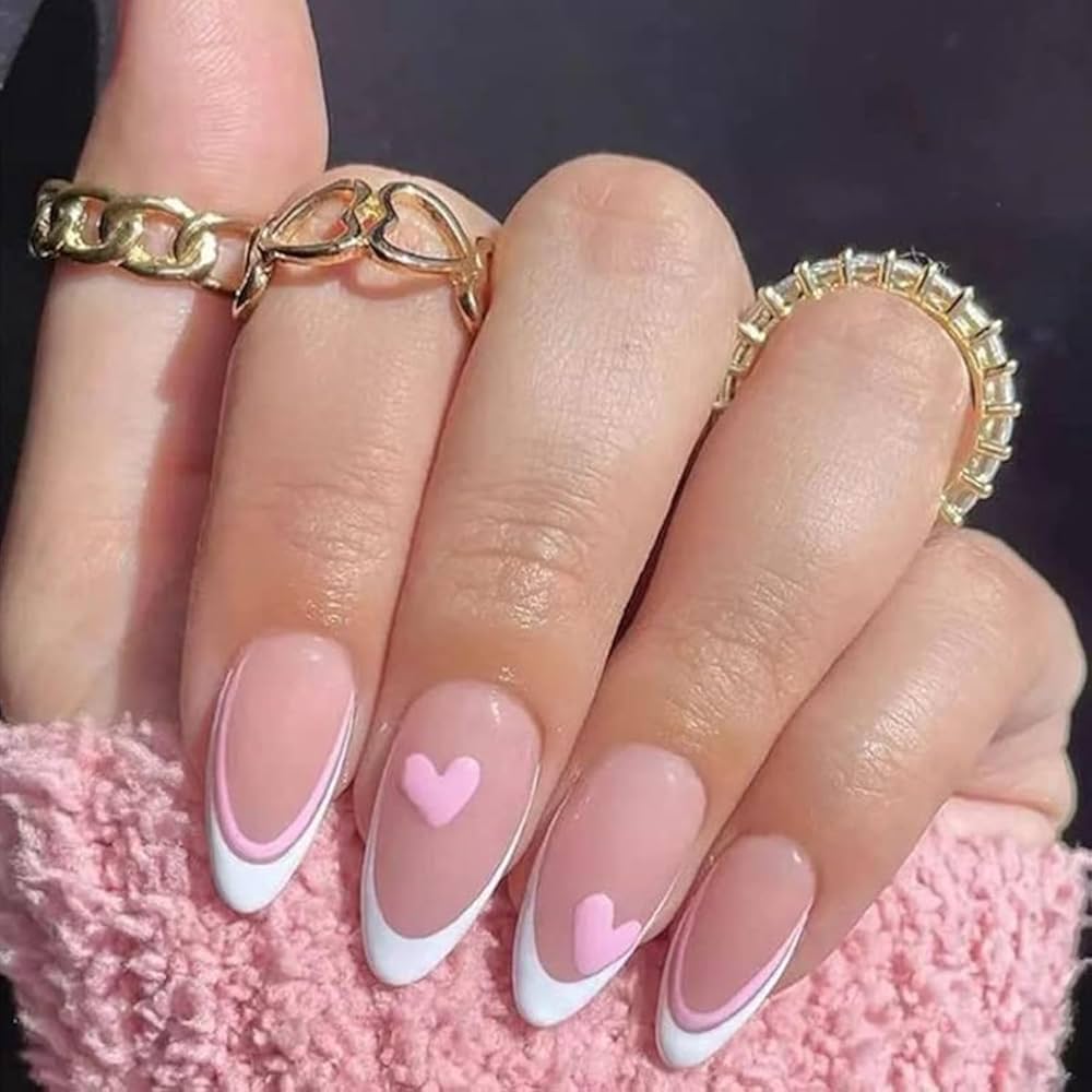 발렌타인데이 네일 핑크 디자인 추천
(Valentine’s Day nails pink design recommendation)