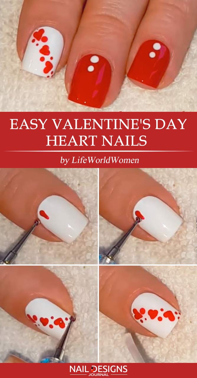 심플 밸런타인 토 네일 디자인 아이디어
(Simple Valentine Toe Nail Design Ideas)