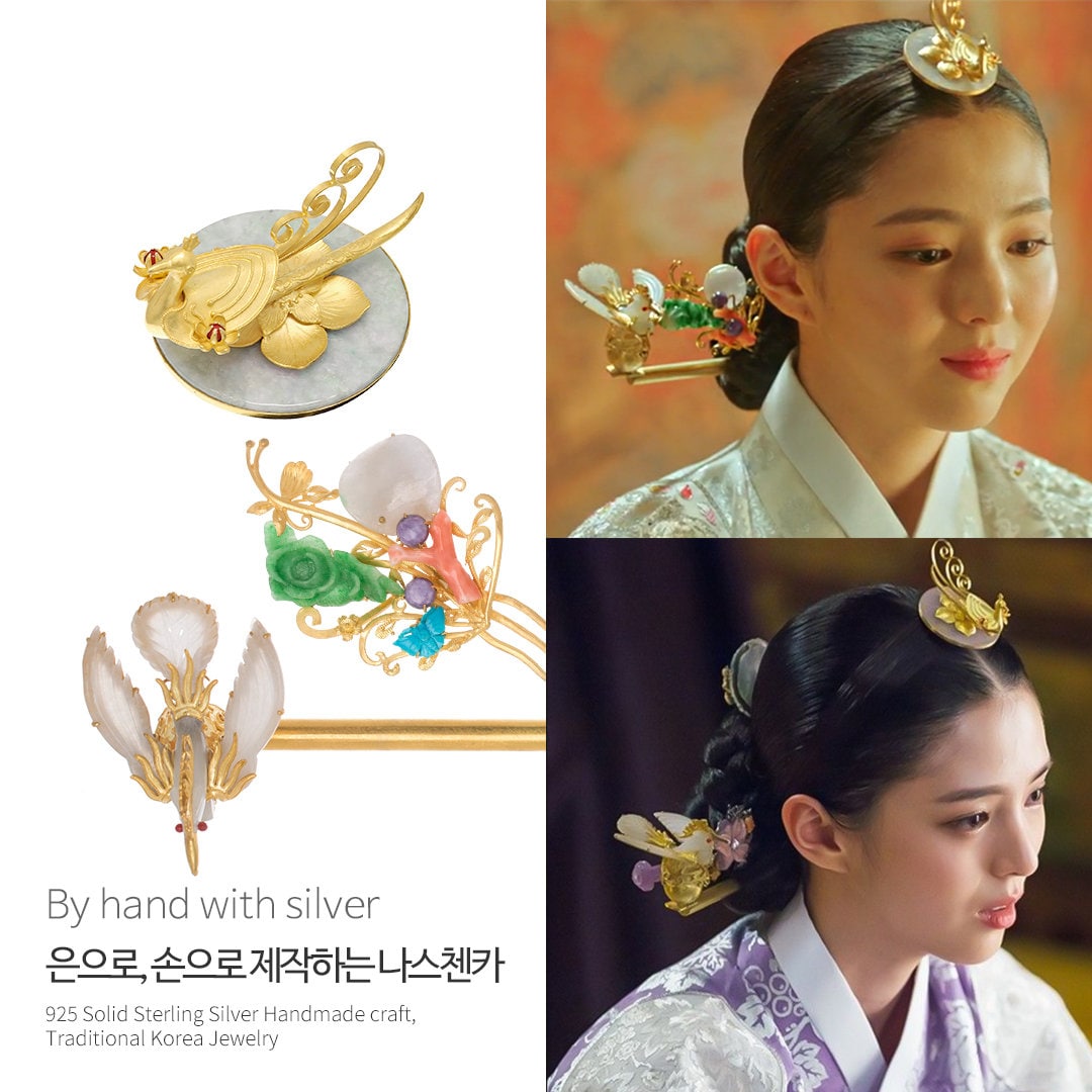 전통 한국 머리 장신구 종류와 스타일
(Traditional Korean hair accessories types and styles)