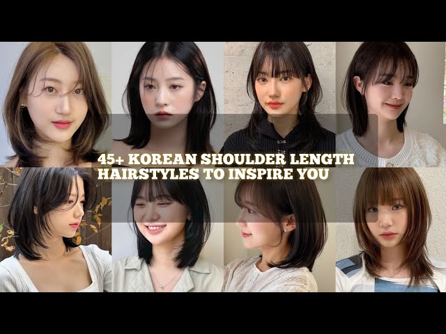 중간 기장 한국 헤어스타일 트렌드
(Medium length Korean hairstyle trend)
