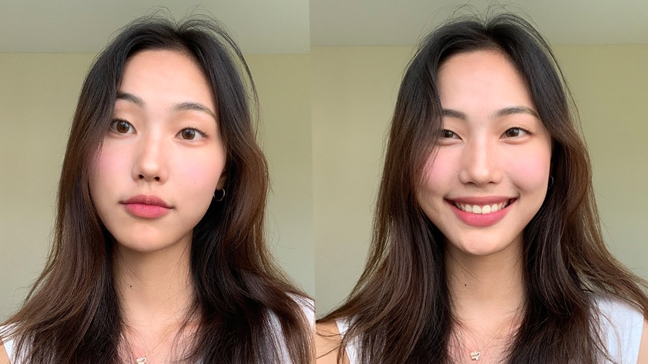 한국 메이크업 vs 노메이크업 비교
(Korean makeup vs no makeup comparison)