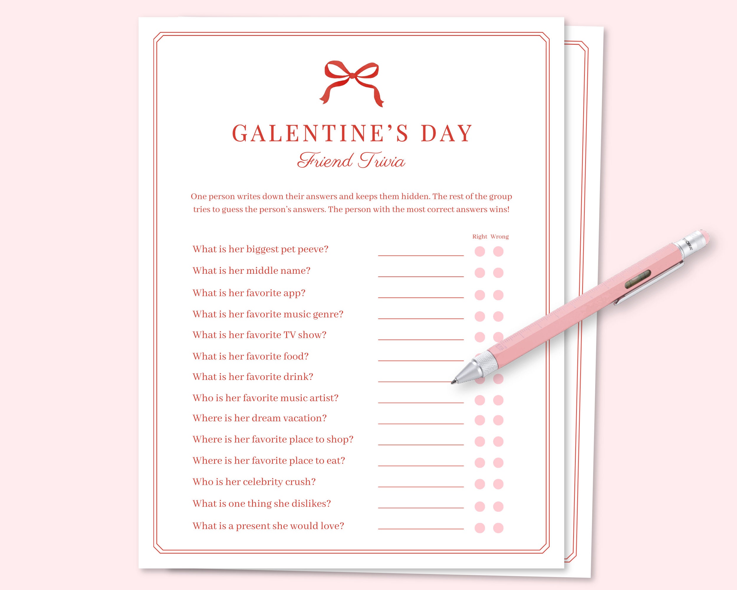 Galentines Trivia: 재밌는 친구 퀴즈