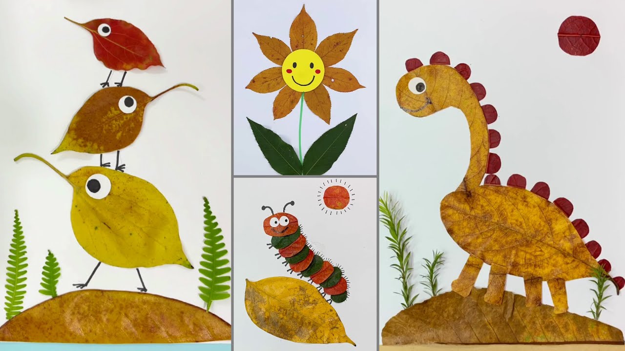 나뭇잎으로 만드는 멋진 공예 아이디어 (Craft Ideas Using Leaves)