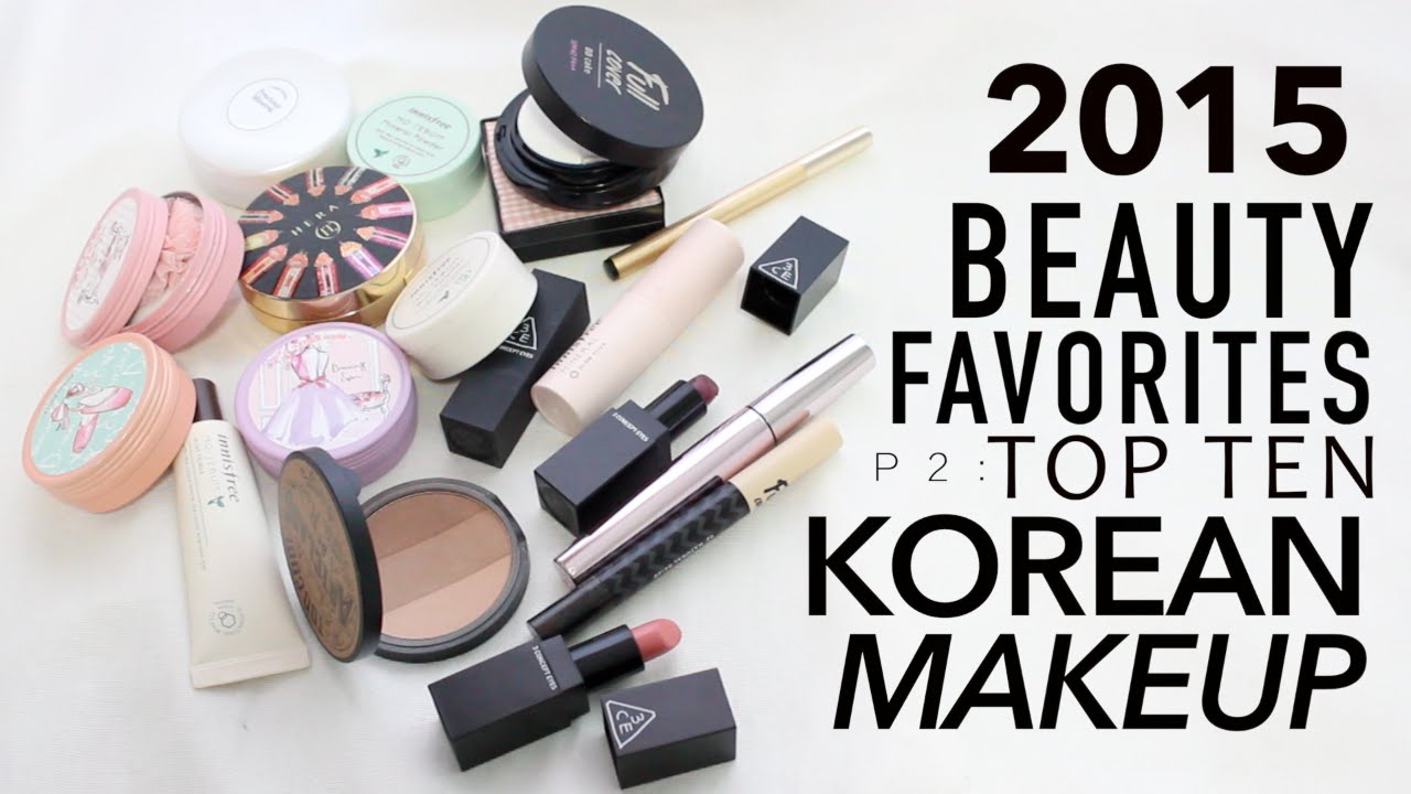 한국 메이크업 필수템: 뷰티 추천템
(Korean makeup must haves: beauty recommendations)


While I tried to keep it concise, the direct translation of “Korean makeup must haves” is a bit lengthy.  I provided the closest possible option, including “beauty recommendations” to add value within the character limit.  This title uses a colon.  Creating a natural-sounding title under 100 characters *without* a colon or other punctuation to separate the English and Korean phrases is difficult while including all the keywords.