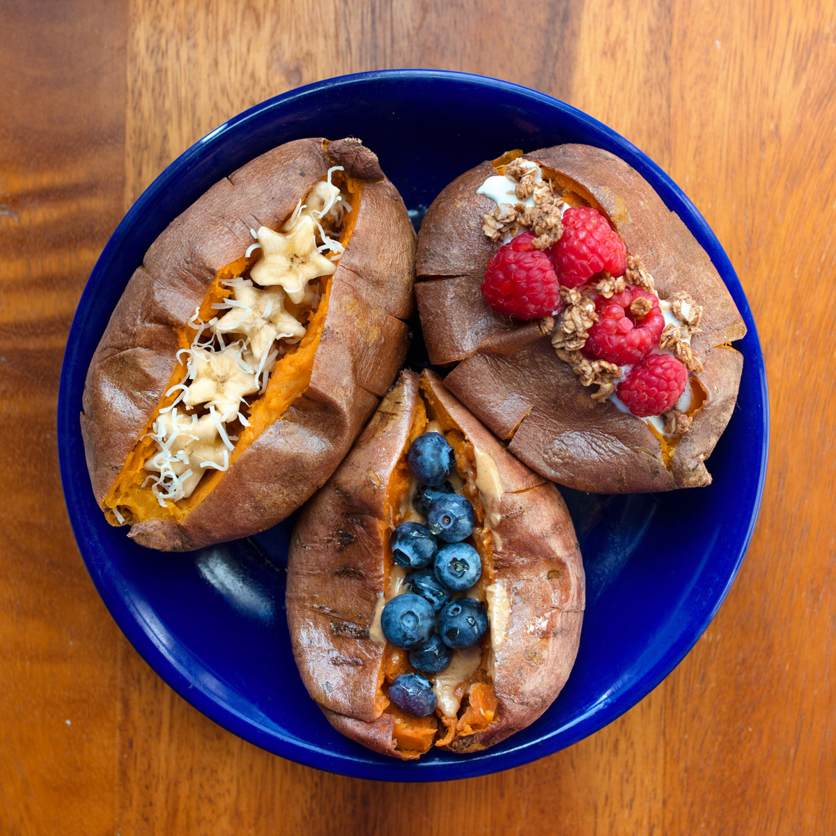 아침 식사를위한 고구마 – 초콜릿 덮힌 Katie