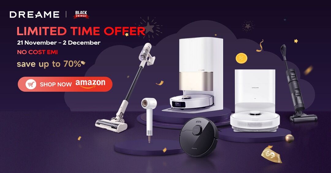 Dreame Black Friday 세일로 선도적인 청소 기술 최대 61% 인하